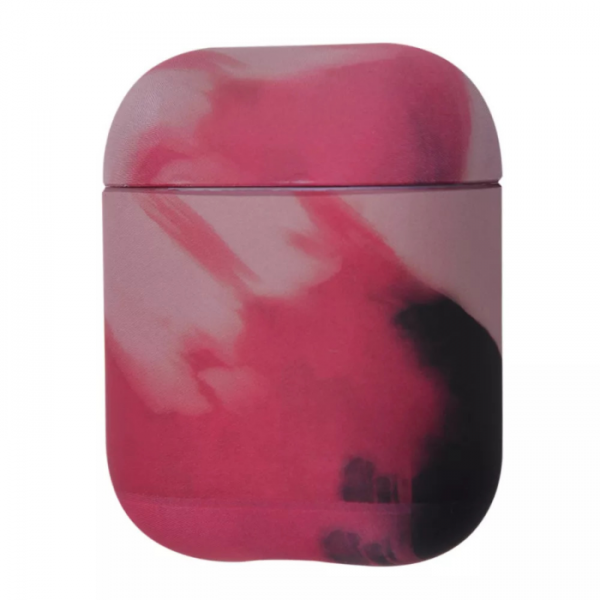 Чехол для наушников Watercolor case для Apple Airpods 1 / 2 – Pink / Black