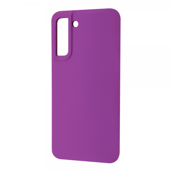 Чехол Silicone Case WAVE Full с микрофиброй для Samsung Galaxy S21 FE – Purple