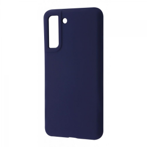 Чехол Silicone Case WAVE Full с микрофиброй для Samsung Galaxy S21 FE – Midnight Blue