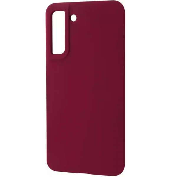 Чехол Silicone Case WAVE Full с микрофиброй для Samsung Galaxy S21 FE – Plum