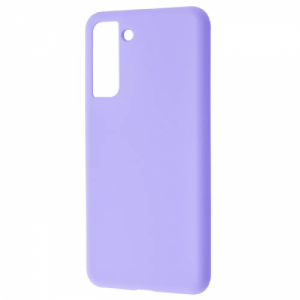 Чехол Silicone Case WAVE Full с микрофиброй для Samsung Galaxy S21 FE – Light Purple