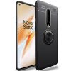 Cиликоновый чехол Deen ColorRing с креплением под магнитный держатель для OnePlus 8 – Черный