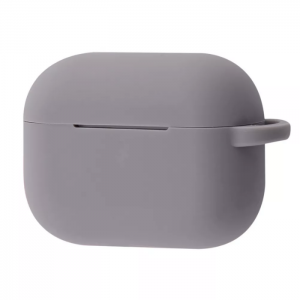 Чехол для наушников Silicone Shock-proof case + карабин для Apple Airpods 3 – Gray