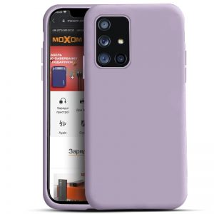 Чехол Soft Silicone Case с микрофиброй для Redmi 10 – Фиалковый