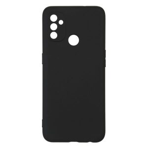 Матовый силиконовый TPU чехол с защитой камеры для OnePlus Nord N100 – Черный