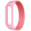 Тканевый ремешок (монобраслет) Braided Solo Loop для Xiaomi Mi Band 3 / 4 / 5 / 6 (L) – Pink