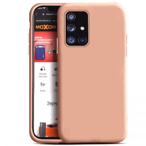 Чехол Soft Silicone Case с микрофиброй для Redmi 10 – Пудровый