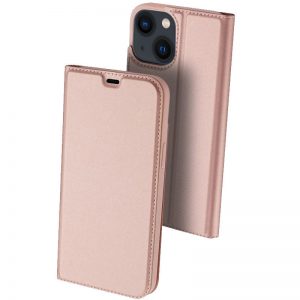 Чехол-книжка Dux Ducis с карманом для Iphone 13 – Розовый
