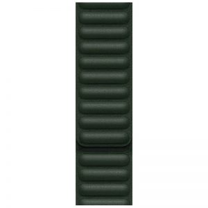 Кожаный ремешок Leather Link для Apple Watch 38 mm / 40 mm / SE 40 mm / 41 mm – Зеленый / Sequoia Green