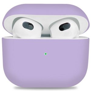 Чехол для наушников Silicone Case Slim для Apple Airpods 3 – Light purple