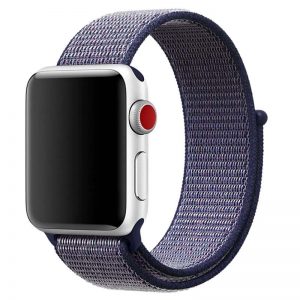 Ремешок Nylon для Apple Watch 42 mm / 44 mm / 45 mm / 49 mm – Синий / Midnight Blue