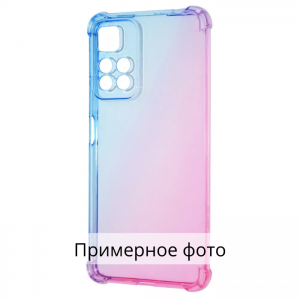 Чехол TPU Wave Shine с усиленными углами для Samsung Galaxy A03 Core – Blue / Pink