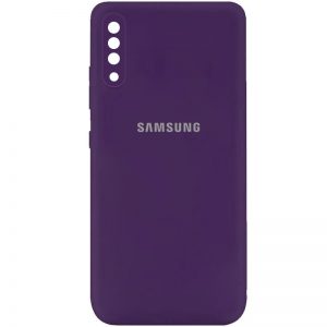 Оригинальный чехол Silicone Cover My Color (A) с микрофиброй и защитой камеры для Samsung Galaxy A50 (A505F) / A50s / A30s – Фиолетовый / Purple
