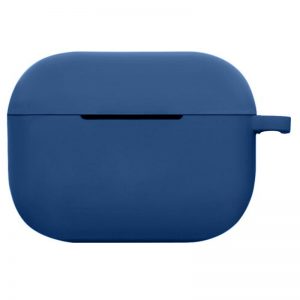 Чехол для наушников Silicone Case New + карабин для Apple Airpods Pro – Синий / Navy blue