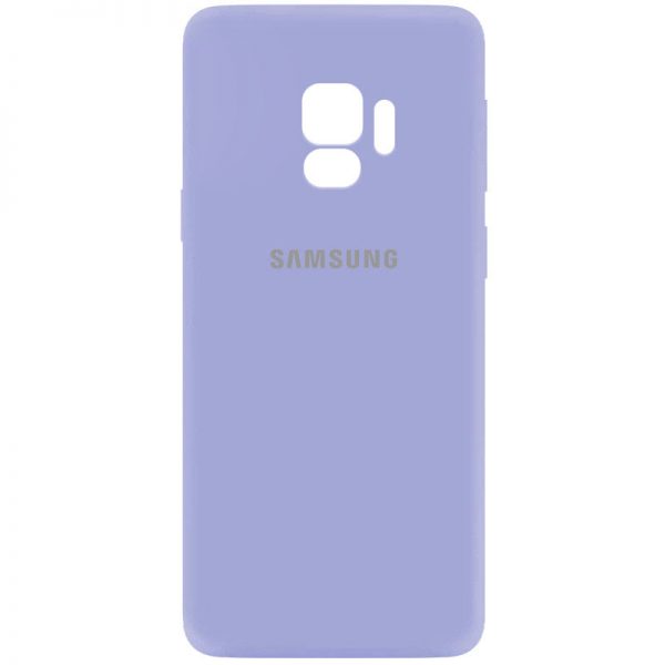 Оригинальный чехол Silicone Cover My Color (A) с микрофиброй и защитой камеры для Samsung Galaxy S9 – Сиреневый / Dasheen