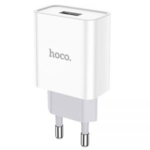 Сетевое зарядное устройство HOCO C81A 1USB 2.1A – White