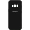 Оригинальный чехол Silicone Cover My Color (A) с микрофиброй и защитой камеры для Samsung G955 Galaxy S8 Plus – Черный / Black