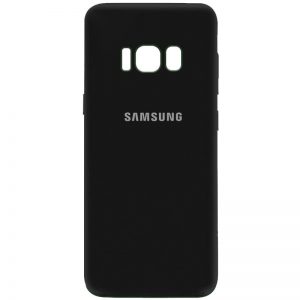 Оригинальный чехол Silicone Cover My Color (A) с микрофиброй и защитой камеры для Samsung G950 Galaxy S8 – Черный / Black