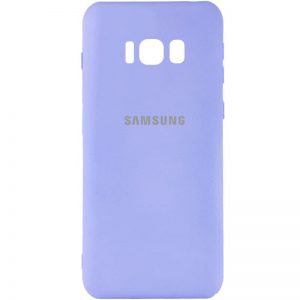 Оригинальный чехол Silicone Cover My Color (A) с микрофиброй и защитой камеры для Samsung G955 Galaxy S8 Plus – Сиреневый / Dasheen