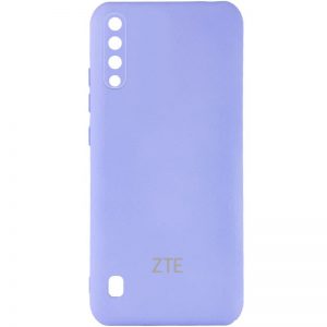 Оригинальный чехол Silicone Cover My Color (A) с микрофиброй и защитой камеры для ZTE Blade A7 (2020) – Сиреневый / Dasheen