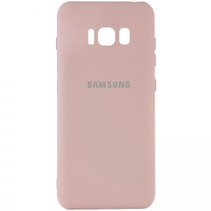 Оригинальный чехол Silicone Cover My Color (A) с микрофиброй и защитой камеры для Samsung G955 Galaxy S8 Plus – Розовый / Pink Sand