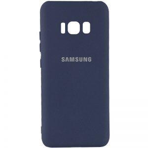 Оригинальный чехол Silicone Cover My Color (A) с микрофиброй и защитой камеры для Samsung G950 Galaxy S8 – Синий / Midnight blue