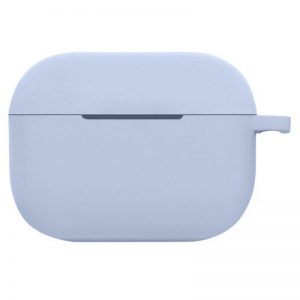 Чехол для наушников Silicone Case New + карабин для Apple Airpods Pro – Серый / Lavender Gray