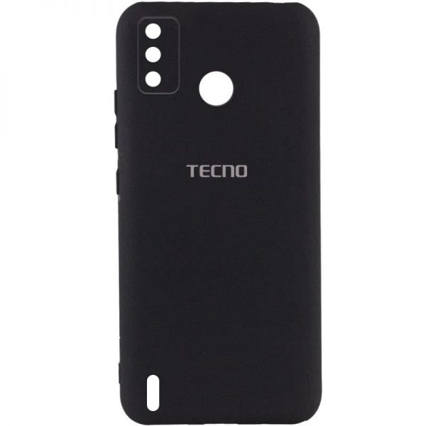 Чохол Silicone Cover MyColor Camera A для TECNO Spark 6 Go Чорний / Black