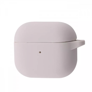 Чехол для наушников Silicone Case New + карабин для Apple Airpods 3 – Antique white