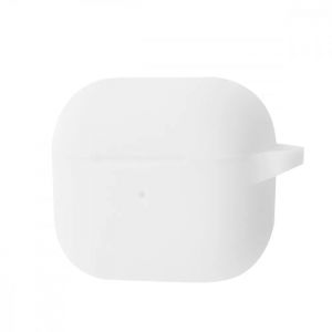 Чехол для наушников Silicone Case New + карабин для Apple Airpods 3 – White