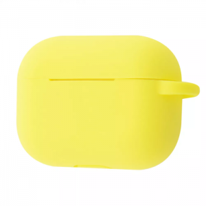Чехол для наушников Silicone Shock-proof case + карабин для Apple Airpods Pro – Yellow