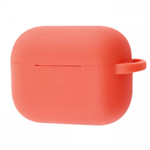 Чехол для наушников Silicone Shock-proof case + карабин для Apple Airpods Pro – Orange