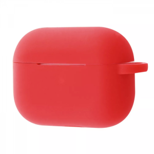 Чехол для наушников Silicone Shock-proof case + карабин для Apple Airpods Pro – Red