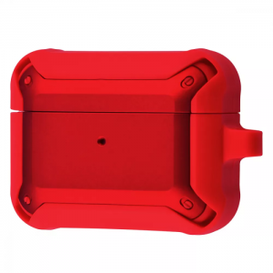 Чехол для наушников WIWU Mirror Protective Case TPU+PC + карабин для AirPods Pro – Red