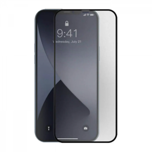 Матовое защитное стекло 3D (5D) Full Glue для iPhone 12 – Black