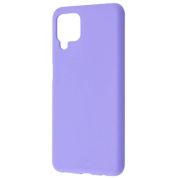 Чехол Silicone Case WAVE Full с микрофиброй для Samsung Galaxy A12 / M12 – Light purple