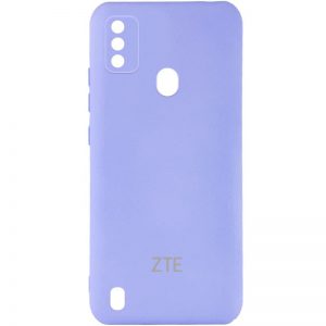 Оригинальный чехол Silicone Cover My Color (A) с микрофиброй и защитой камеры для ZTE Blade A51 – Сиреневый / Dasheen