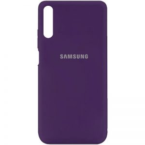 Оригинальный чехол Silicone Cover My Color (A) с микрофиброй для Samsung A750 Galaxy A7 (2018) – Фиолетовый / Purple