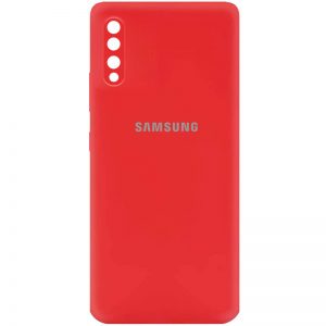 Оригинальный чехол Silicone Cover My Color (A) с микрофиброй и защитой камеры для Samsung Galaxy A50 (A505F) / A50s / A30s – Красный / Red