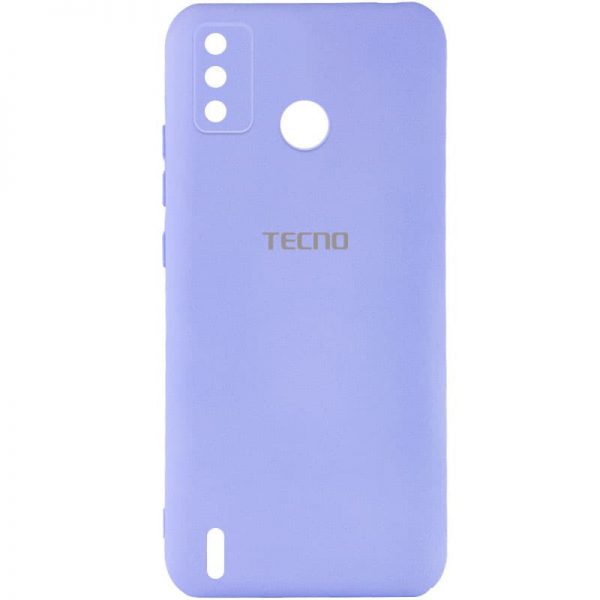 Чохол Silicone Cover MyColor Camera A для TECNO Spark 6 Go Бузковий / Dasheen