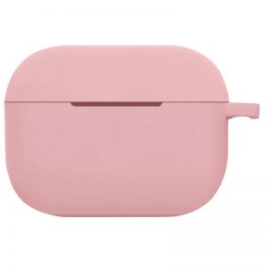 Чехол для наушников Silicone Case New + карабин для Apple Airpods Pro – Розовый / Light pink