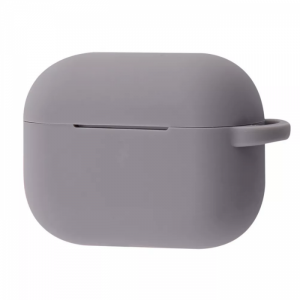 Чехол для наушников Silicone Shock-proof case + карабин для Apple Airpods Pro – Gray