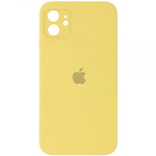 Чохол Silicone Case Square для Iphone 11 Canary Yellow