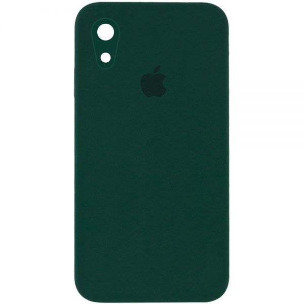 Чохол Silicone Case Square для Iphone XR Dark Green