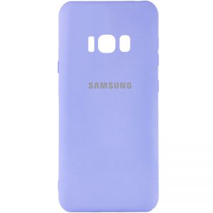 Оригинальный чехол Silicone Cover My Color (A) с микрофиброй и защитой камеры для Samsung G950 Galaxy S8 – Сиреневый / Dasheen