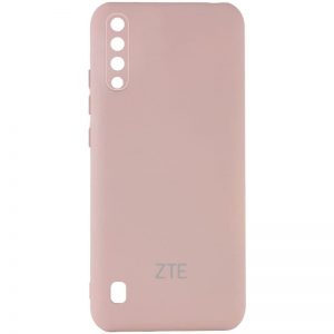 Оригинальный чехол Silicone Cover My Color (A) с микрофиброй и защитой камеры для ZTE Blade A7 (2020) – Розовый / Pink Sand