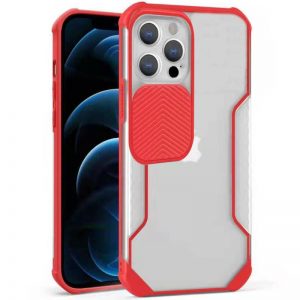Чехол Camshield Matte Ease TPU со шторкой для камеры для Iphone 13 Pro Max – Красный