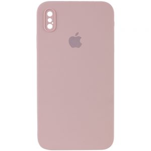 Чохол Silicone Case Square для Iphone X / XS Pink Sand