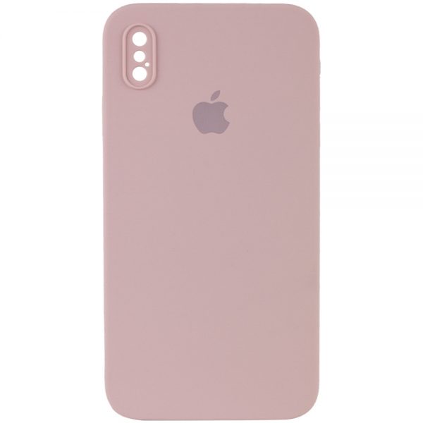 Чохол Silicone Case Square для Iphone X / XS Pink Sand