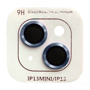 Защитное стекло Metal Classic на камеру для iPhone 13 mini / 13 – Синий / Blue